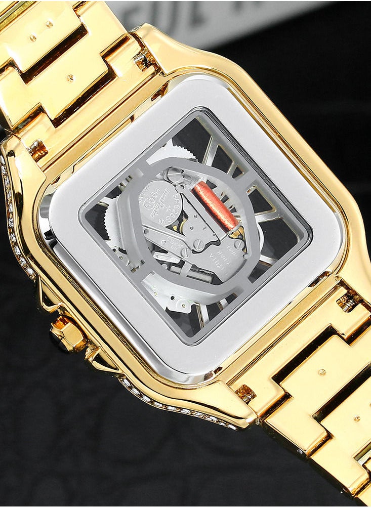 MISS FOX Diamond Inlaid Watch Gold  - Image 5