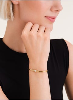 RoseField Rosefield Snake Heart Bracelet White Crystal - JBSWG-J1010  - Image 4