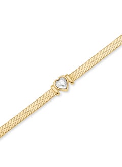 RoseField Rosefield Snake Heart Bracelet White Crystal - JBSWG-J1010  - Image 2