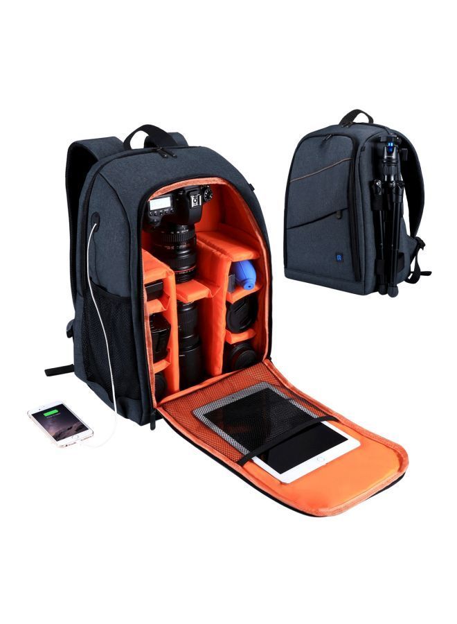 NIBEMINENT Waterproof Camera Backpack Grey  - Image 2