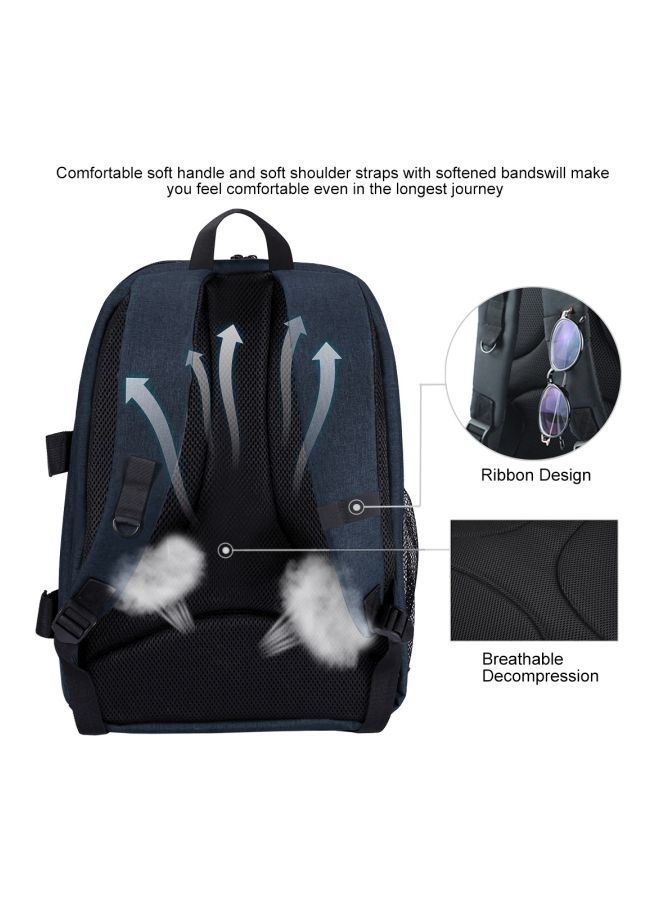 NIBEMINENT Waterproof Camera Backpack Grey  - Image 3