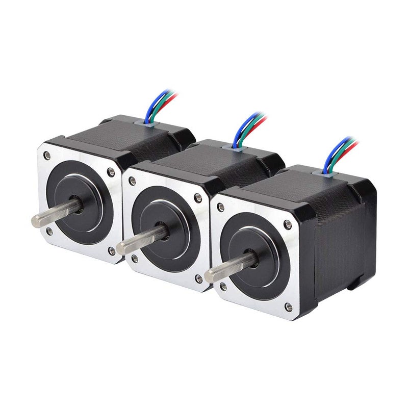STEPPERONLINE 3PCS Nema 17 Stepper Motor 84oz.in 2A 48mm 4-Wire 1m Cable for DIY CNC 3D Printer CNC Robot - Image 1