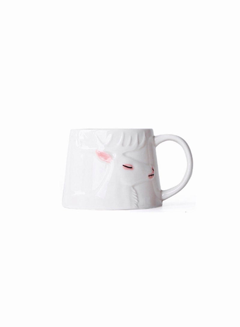 1-Piece Ceramic Hand-Painted Deer Shape Mug,Simple And Retro - Image 4