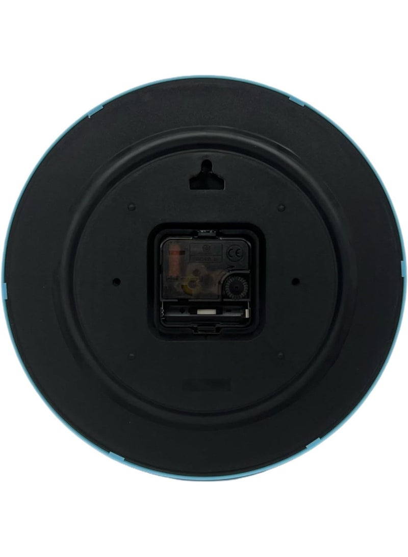 Orchid Kids Educational Wall Clock 25 cm, Colorful Learning Clock with Clear Numbers, Quiet Sweep Movement, Easy-Read Dial for Children Bedroom Clock, Kids Study Room Wall Clock (Blue) - Image 4