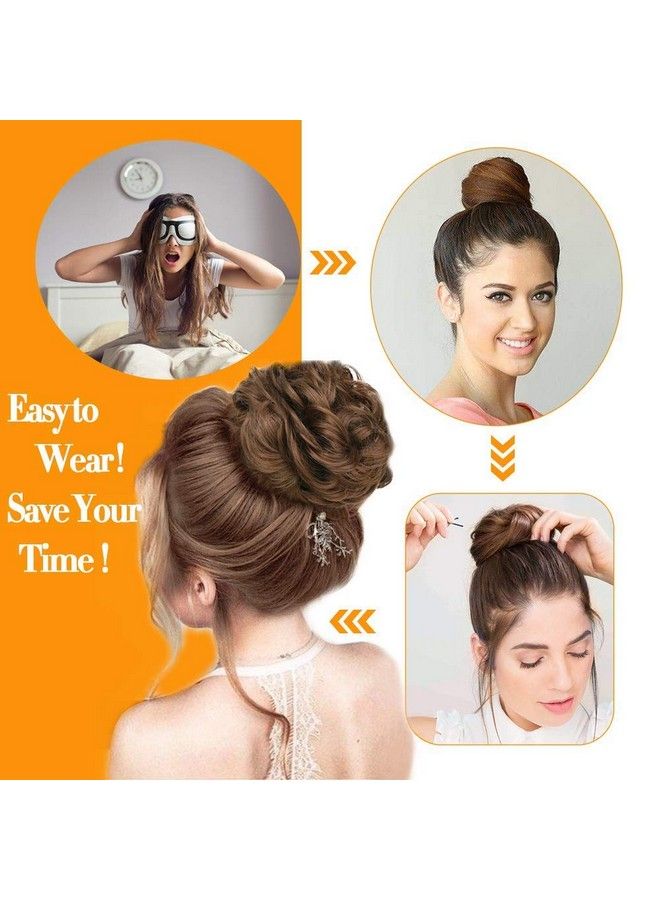 MoonEyes 1 Pcs Brown Color Hair Bun Hair Juda Extension - Image 5