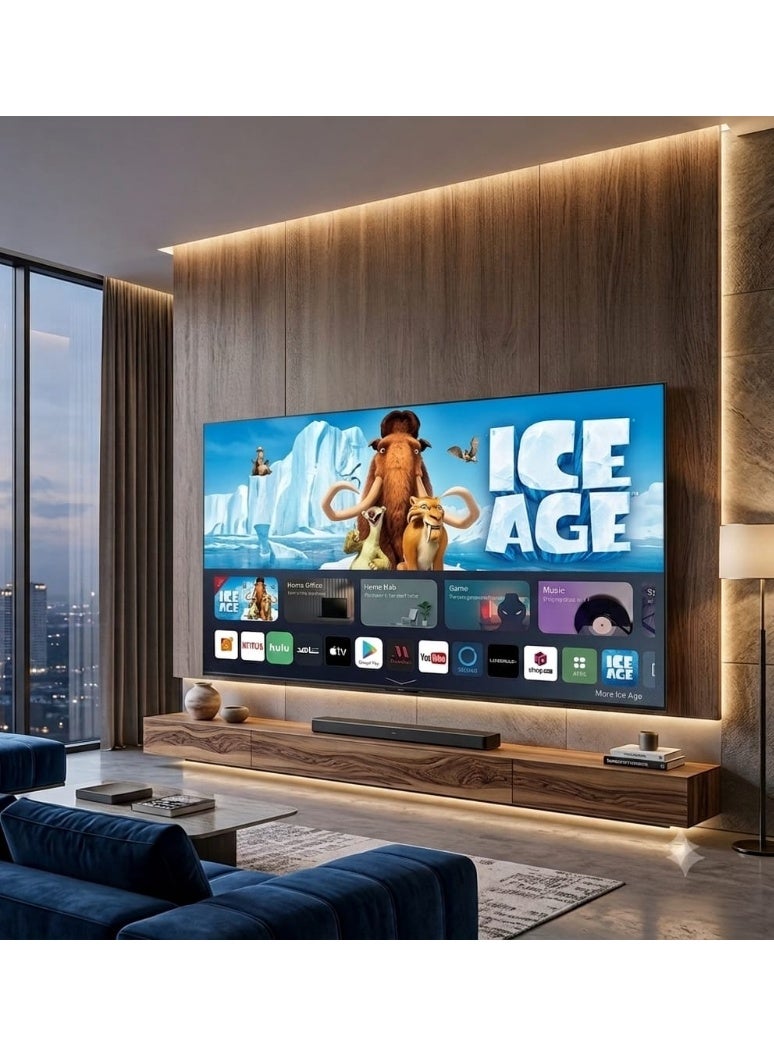 AURORA 55'' INCH,QLED 4K Google TV(5.0),120HZ DLG , RAM-2GB STOREAGE -16GBDOLBY VISION & ATMOS, RESOLUTION-3840*2160 WITH Pre-Install Application(NETFLIX ,Prime Video ,YouTube | AR-55LPSQ - Image 2