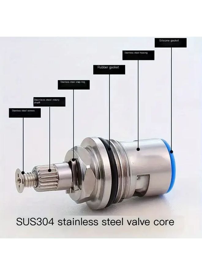 304 Stainless Steel Universal Ceramic Valve Core Quick Open Faucet Handle Repair - Image 5