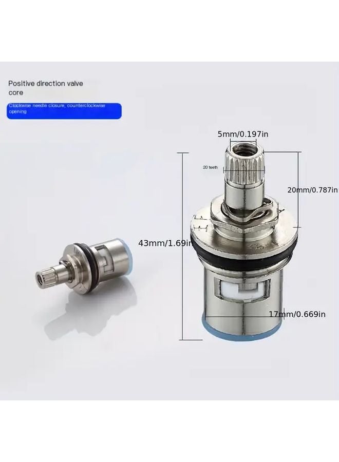 304 Stainless Steel Universal Ceramic Valve Core Quick Open Faucet Handle Repair - Image 4