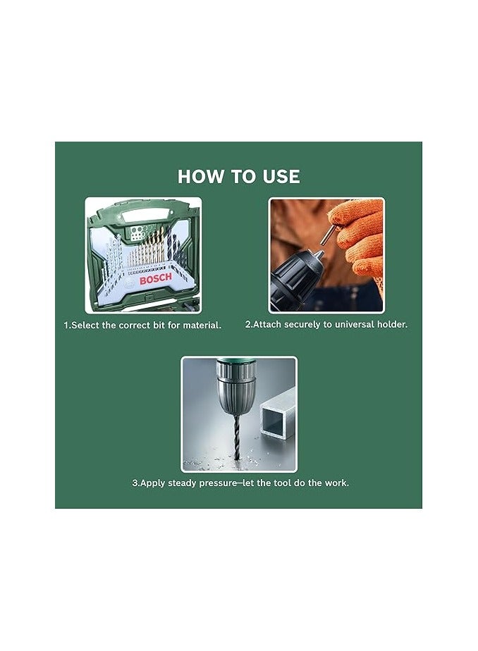 BOSCH 50-Piece Versatile Set – Drill Bits, Sockets & Screwdriver Bits | Model: 2607019327 - Image 5