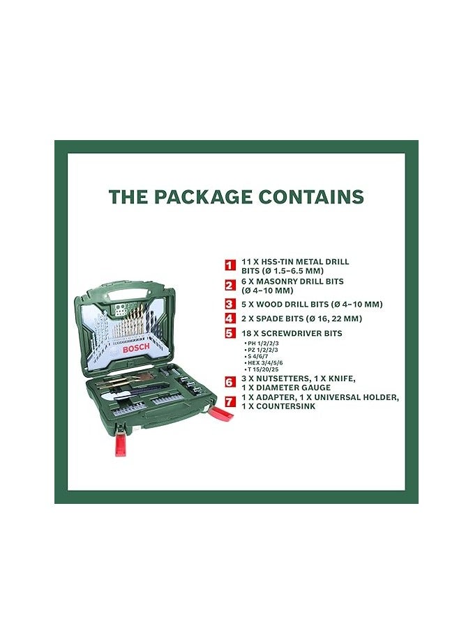 BOSCH 50-Piece Versatile Set – Drill Bits, Sockets & Screwdriver Bits | Model: 2607019327 - Image 2