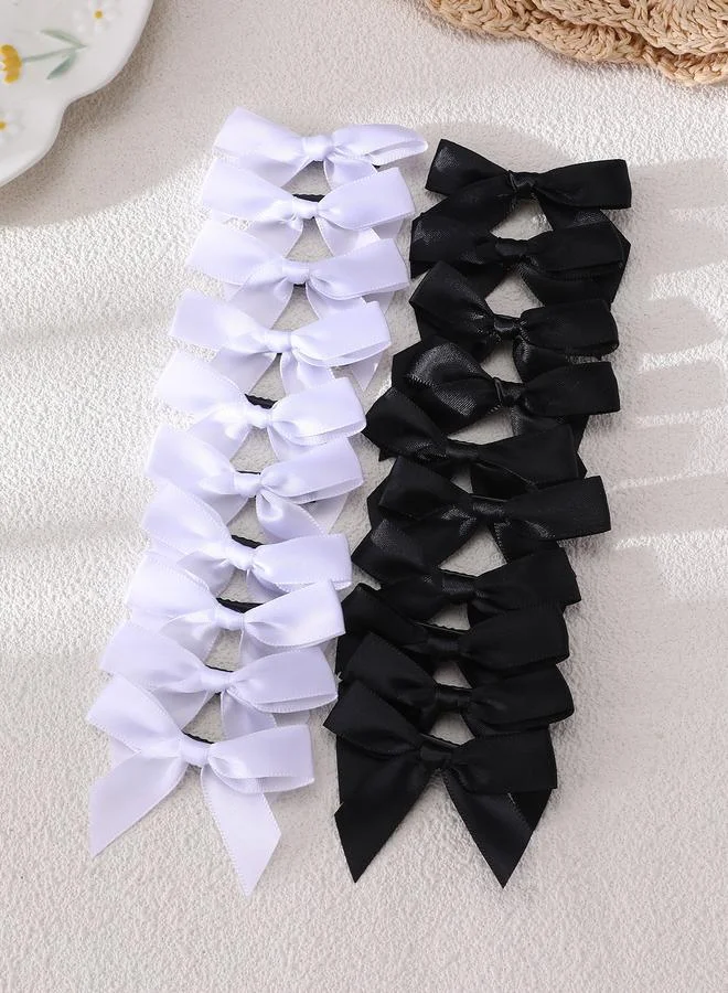 Take Two Pack of 10 - Multi-Color Satin Bow Hair Clips