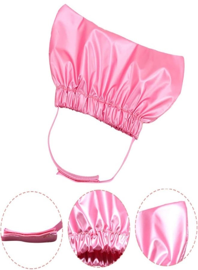 HALONTIN Dog Shower Cap, Cat Ear Cover for Bath, Waterproof Dog Helmet and Adjustable Pet Earmuffs for Grooming Reusable Ear Protection for Dogs and Cats, Pink - Image 3