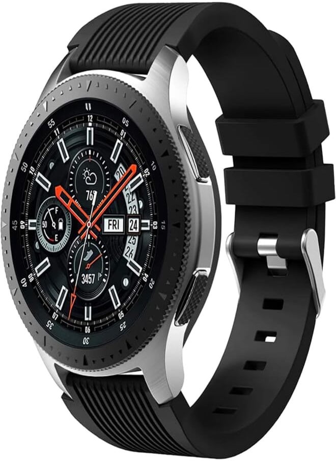 Dirrelo - Dirrelo Strap Compatible with Samsung Galaxy Watch 3 45mm/Galaxy Watch 46mm/Huawei GT 2 46mm, 22mm Soft Silicone Sport Replacement Bands for Samsung Gear S3 Frontier for Men Women - Image 1