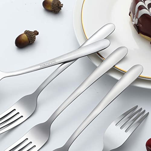 Gymdin 24 Pieces Dinner Forks, Forks Silverware(8 inches), Food Grade Stainless Steel Flatware Forks, Mirror Polished & Dishwasher Safe, Using for Home, Restaurant or Kitchen - Image 4