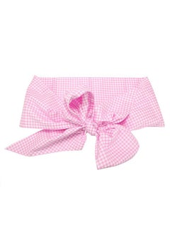 Zerodis Zerodis Baby Swaddle Wrap Sash, Cotton Maternity Bowknot Newborn Infant Blanket for Photo Shot, Newborn Baby Swaddle Blankets Receiving Blankets Infant Baby Gifts(Light Plaid)  - Image 1