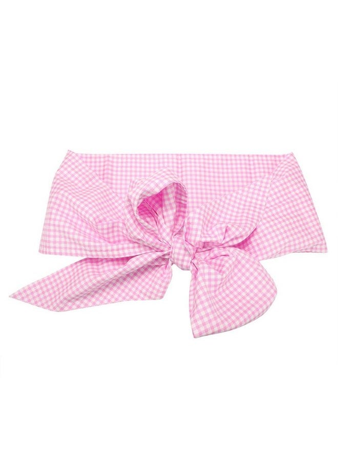 Zerodis Zerodis Baby Swaddle Wrap Sash, Cotton Maternity Bowknot Newborn Infant Blanket for Photo Shot, Newborn Baby Swaddle Blankets Receiving Blankets Infant Baby Gifts(Light Plaid)  - Image 1