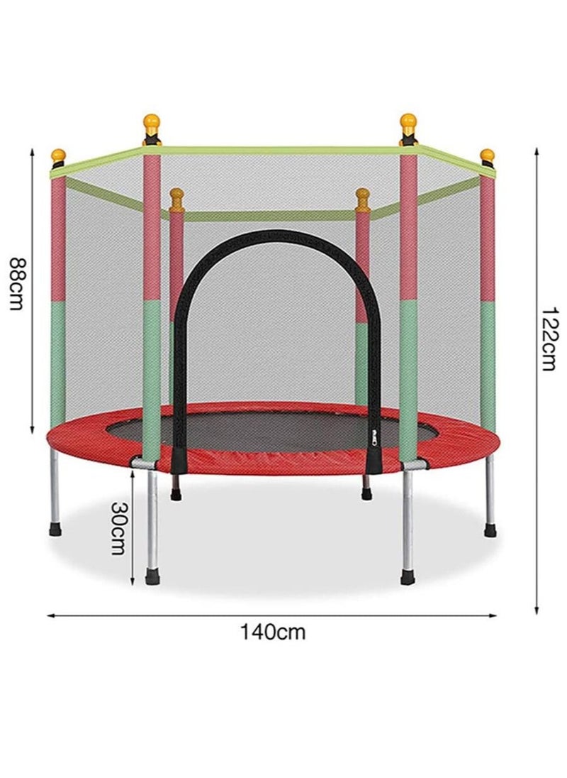 Generic - Indoor Trampoline with Protection Net Adult Children Jumping Bed Enclosure Outdoor Trampolines Workout Fitness Equipment - Image 1