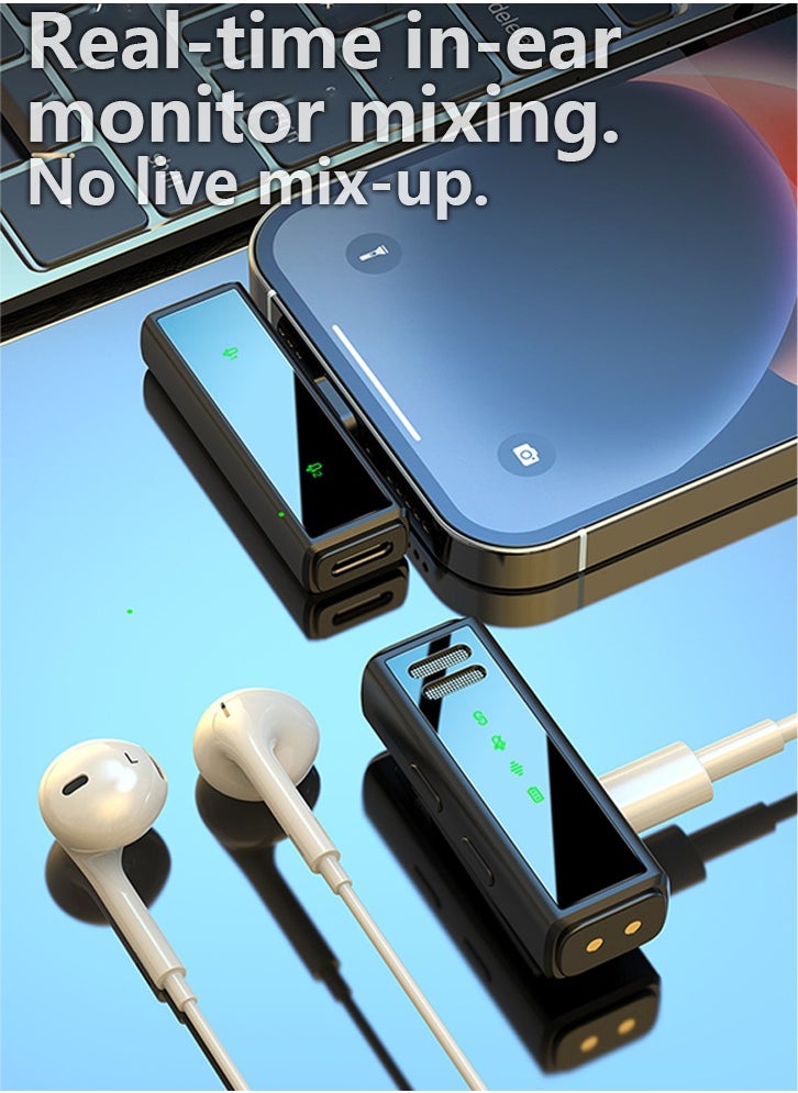 Generic Wireless Microphone for iPhone Android Lav Mic USB C Lavalier Microphone Type C Lapel Mic for iPhone 15/16 iPad Video Recording Vlog TikTok - 24H Charging Case Noise Reduction  - Image 2