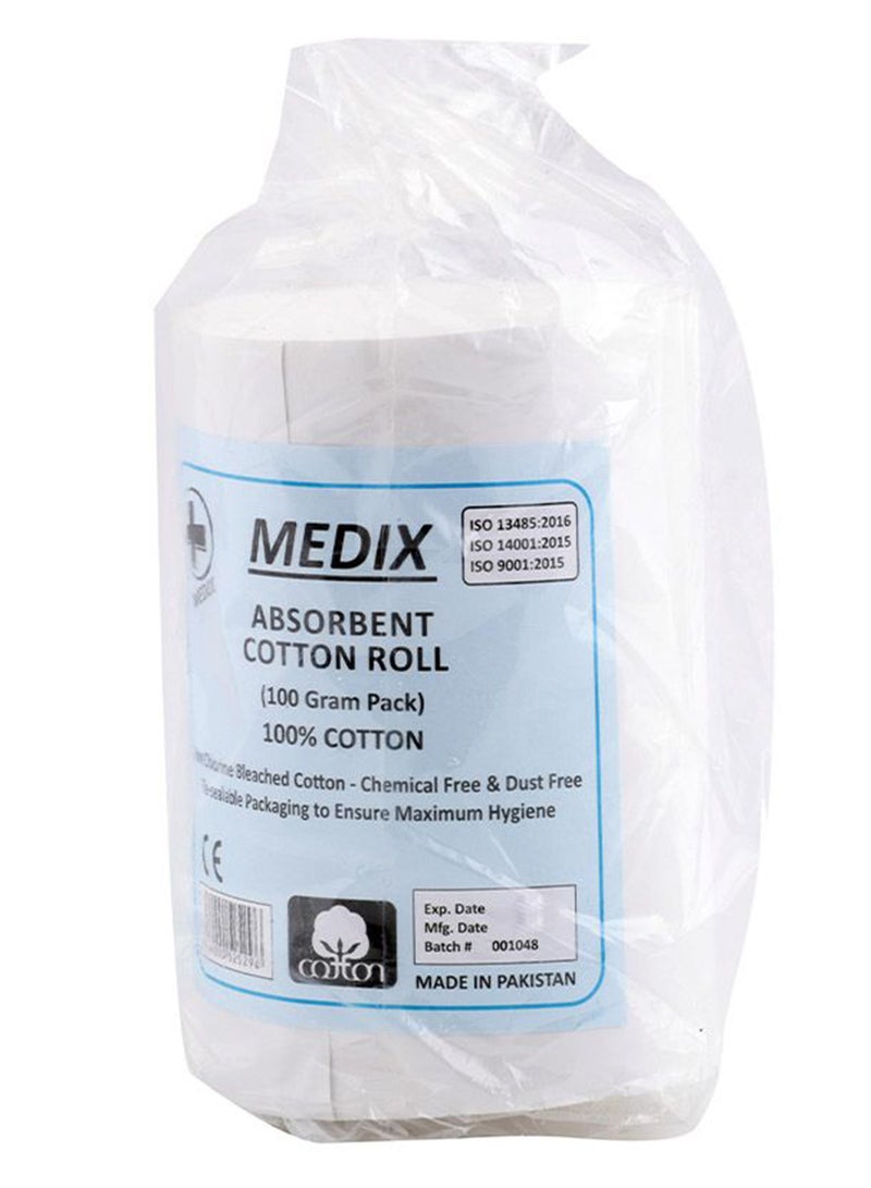 Absorbent Cotton Roll 100 G