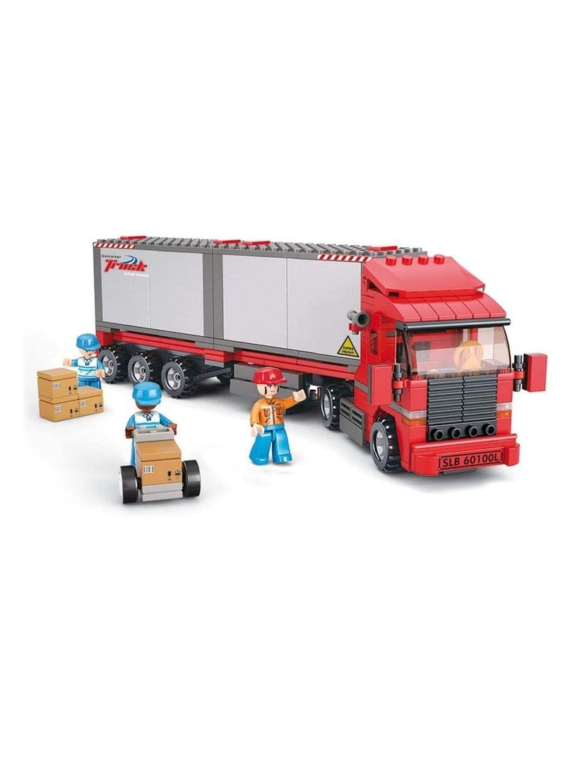 Sluban Sluban - Town Double Van Freight Trian Bricks Set 345 Pieces - M38-B0338  - Image 3