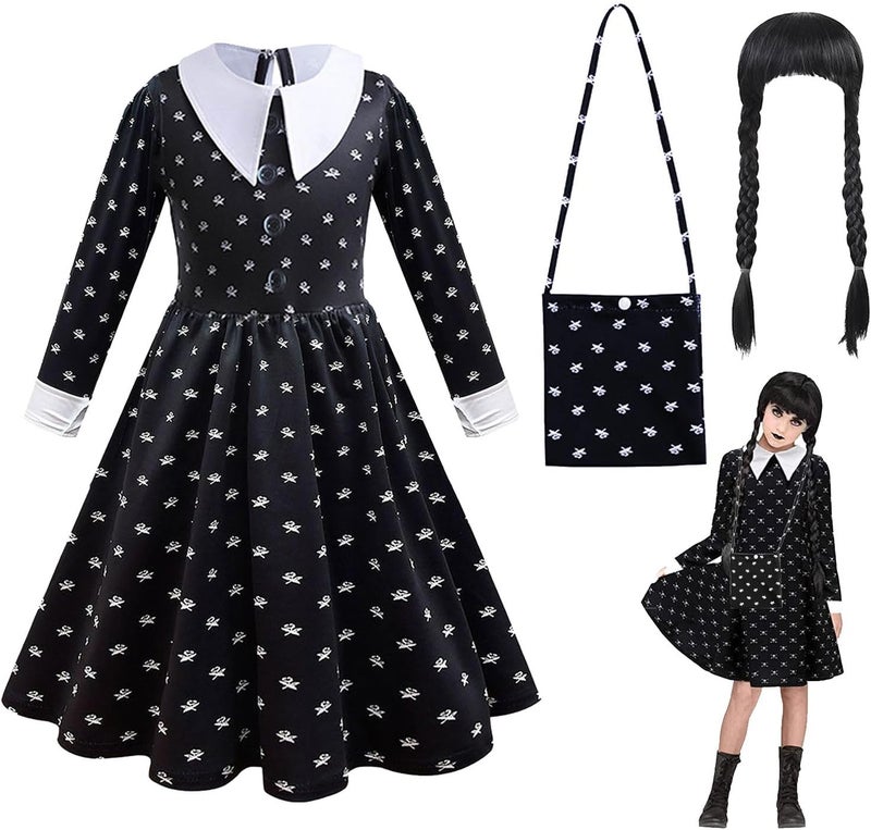 Home Smart Dress Costume for Girls black Color Custome with Accessories Ideal Gift for Birthday - Image 1