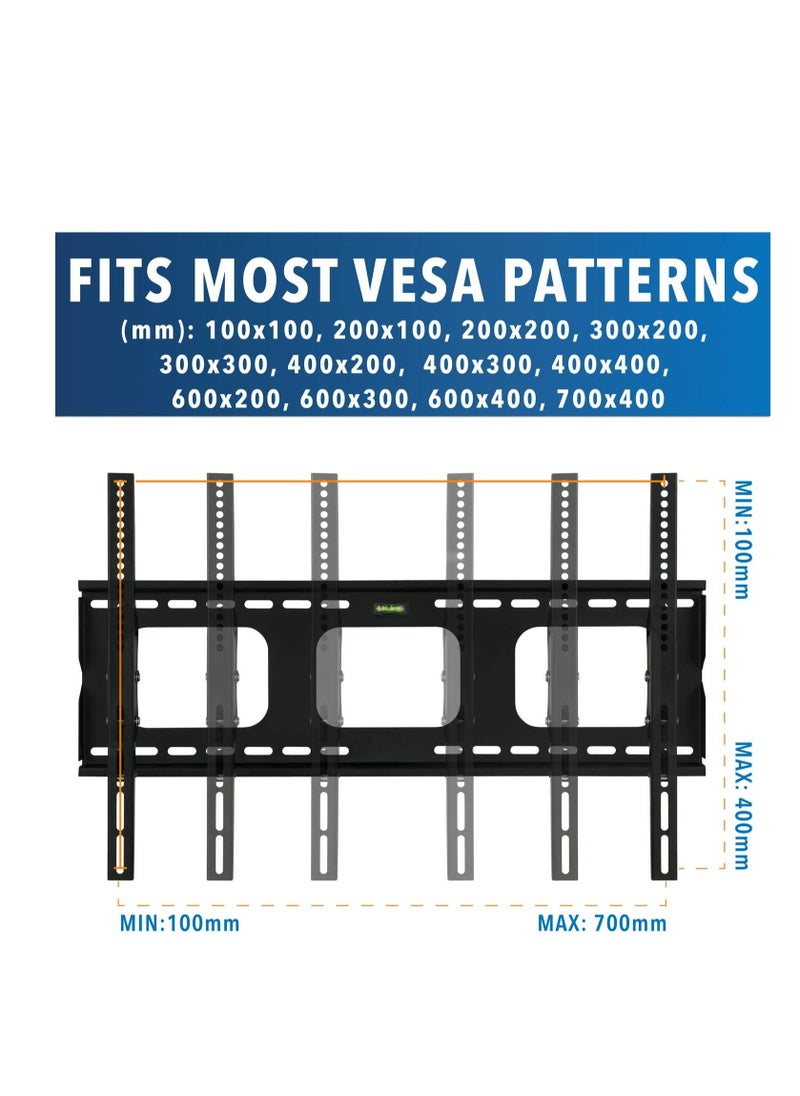 BGM TV Wall Mount Bracket For Samsung Sony Vizio LG TCL Element 32 40 42 47 50 55 60 65 Inch TVs VESA 200x200 400x400 600x400, 750x450 Compatible Premium Tilt 175 Lbs Capacity  - Image 4