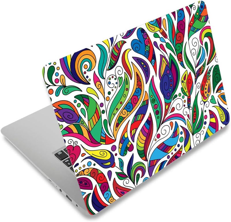 Laptop Skin Sticker Decal,12" 13" 13.3" 14" 15" 15.4" 15.6 inch Laptop Skin Sticker Cover Art Decal Protector Notebook PC (Colorful Leaves)