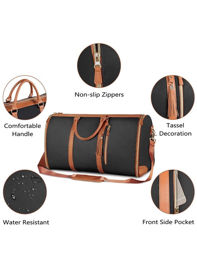DMG TECH - Sports Gym Bag, Travel Luggage with Shoe Pattern, Duffel Bag (Brown) - Image 1