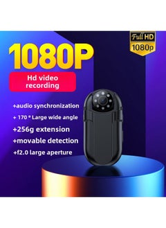 Generic Camera Video Recorder Camera Sports Camera Law Enforcement Recorder Back Clip HD-Body Color:Black 32GB  - Image 1