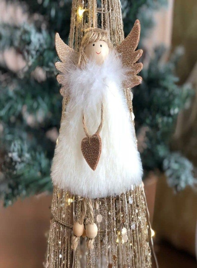 THE BROWN BOX: Christmas Angel Doll Pendant Tree Hanging Ornaments, 3 Pieces, Xmas Decorations Items - Image 2