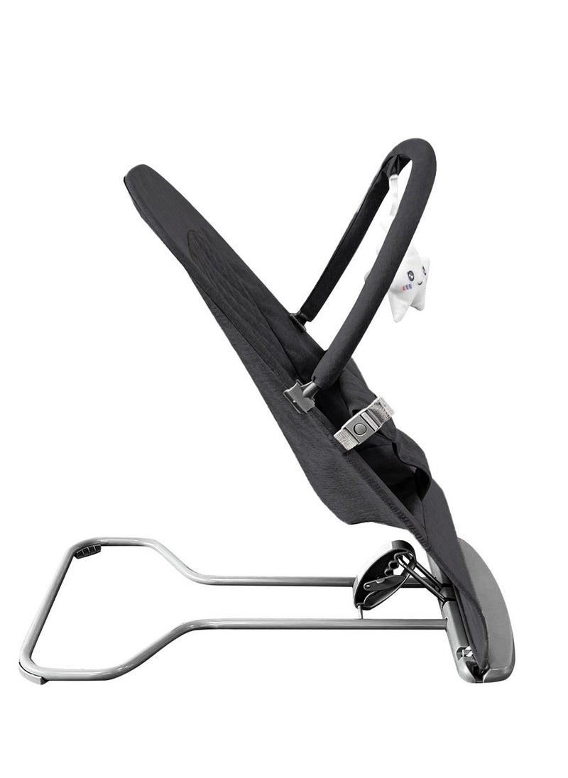 TEKNUM - 3 - Stage Baby Bouncer/ Recliner Seat - Black - Image 1