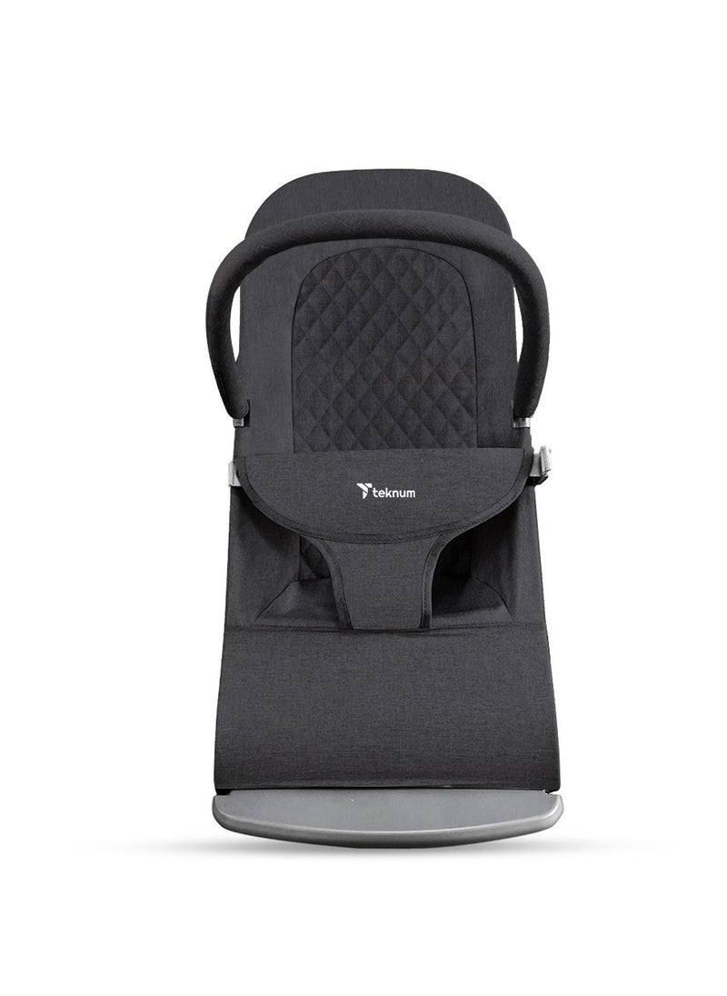 TEKNUM - 3 - Stage Baby Bouncer/ Recliner Seat - Black - Image 1
