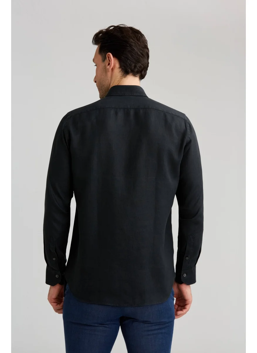 Bisse Gm 231134 Uk Pal B Dk Collar T. Pocket Shirt Black GM23Y231134_D99