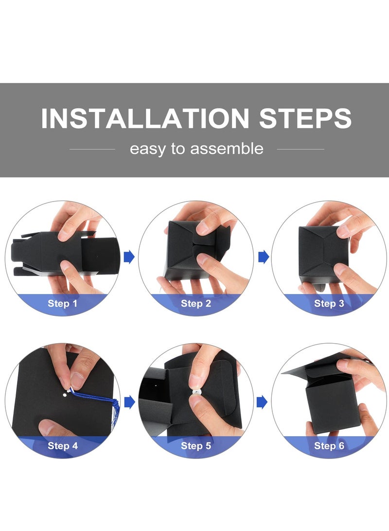 Zikra 25-Pack Graduation Hat Candy Boxes 2023 - Decorative Gift Boxes with Fringe for Graduation Party Supplies, Perfect for Candy, Chocolate, and Souvenirs (Blue) - Image 3