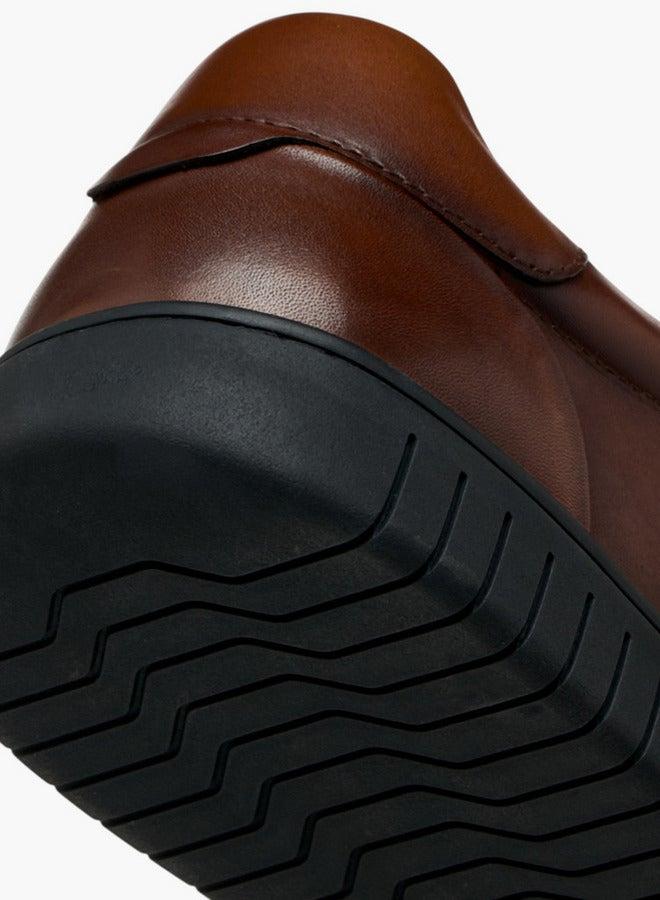 DUCHINI Men's Logo Embroidered Lace-Up Sneakers - Image 5