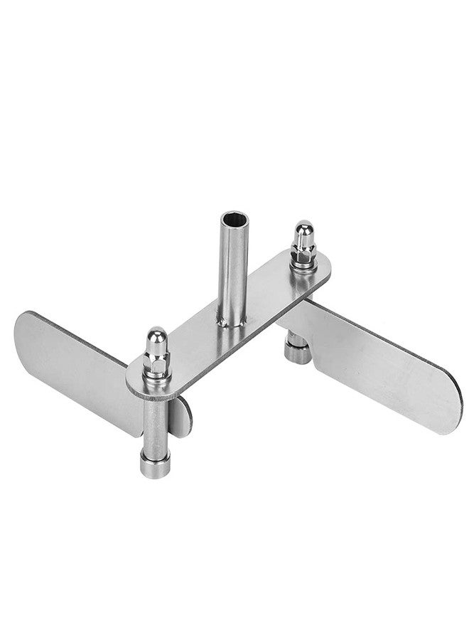 Yuecoom أداة تحديد مركز الخشب، أداة تحديد مركز الخشب من الفولاذ المقاوم للصدأ مع قلمين رصاص، أداة تحديد مركز الخشب (0-60 مم) - Image 5