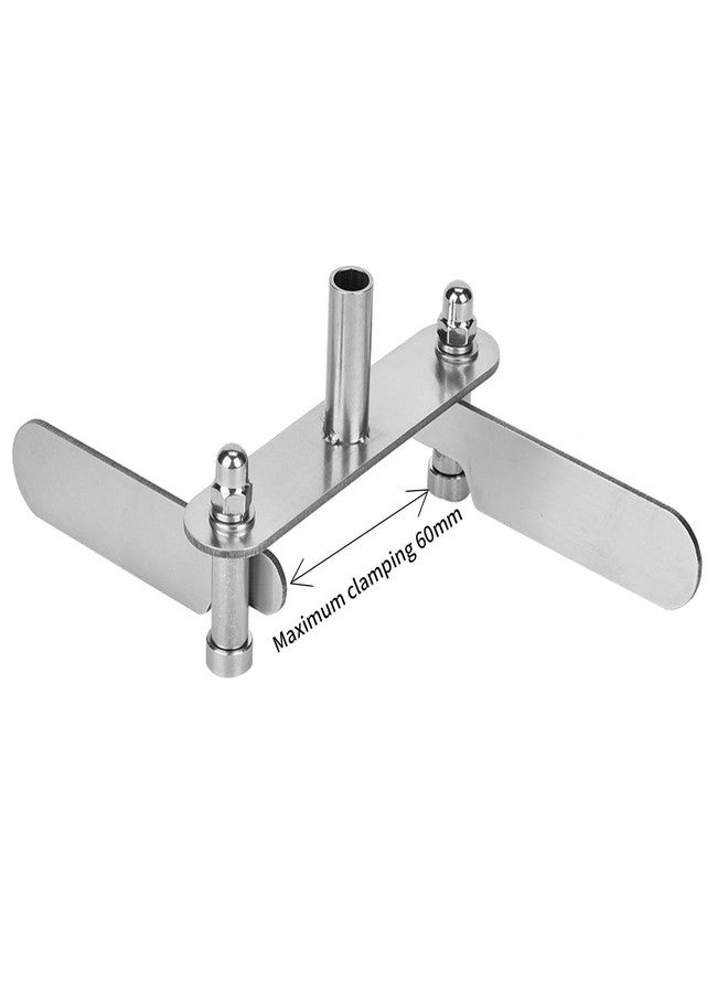 Yuecoom أداة تحديد مركز الخشب، أداة تحديد مركز الخشب من الفولاذ المقاوم للصدأ مع قلمين رصاص، أداة تحديد مركز الخشب (0-60 مم) - Image 2