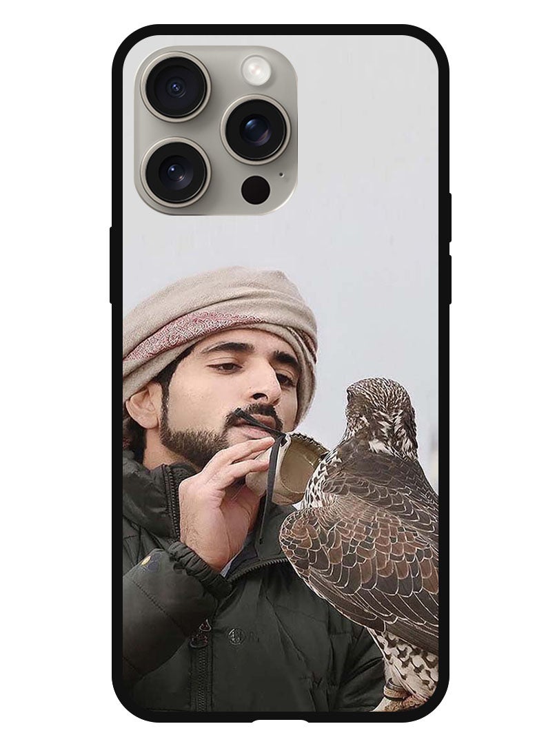 Theodor Protective Case Anti Scratch Shock Proof Bumper Cover For iPhone 15 Pro Max Sheikh Hamdan Loving His Eagle - Image 1
