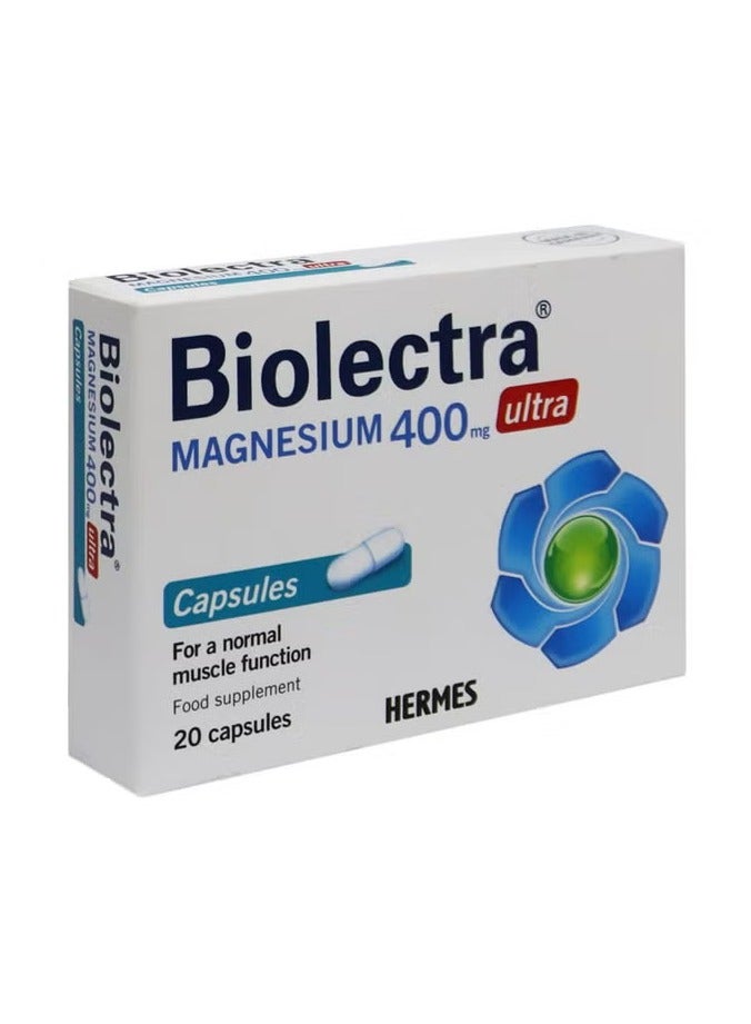 Biolectra Ultra Magnesium 400 mg Capsules 20's