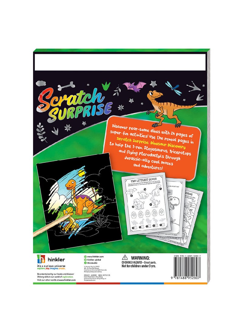 Hinkler مجموعة اكتشاف الديناصورات المفاجئة من هينكلر - مجموعة أنشطة ممتعة للأطفال، بطاقات خدش لكشف حقائق وصور الديناصورات المخفية - Image 5