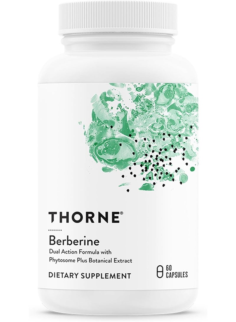 Thorne Berberine - Dual Action Formula with Phytosome Plus Botanical Extract - Dietary Supplement - 60 Capsules - Image 1