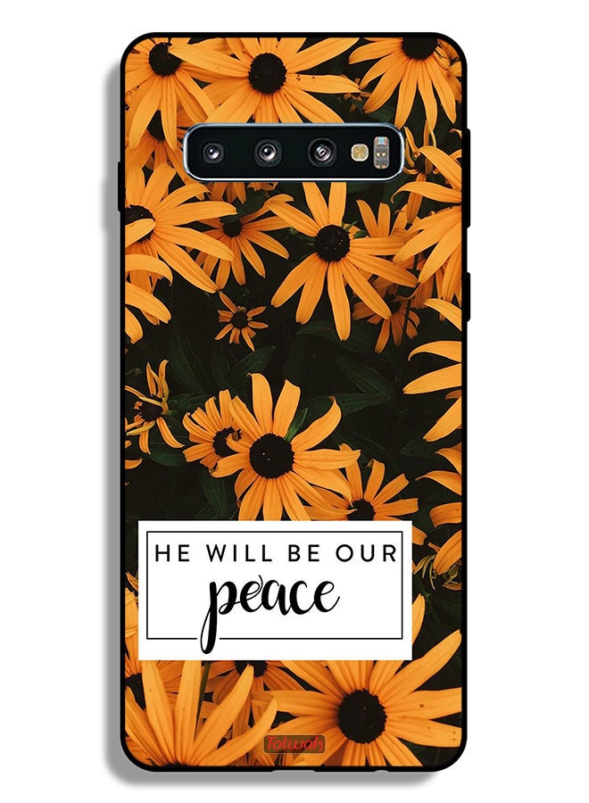 Tolwak Samsung Galaxy S10 Plus Protective Case Cover He Will Be Our Peace - Image 2
