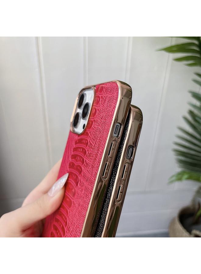 Zaboon Case For iPhone 13 Genuine Leather Pinshang Series Nano Electroplating Phone Case - Image 5
