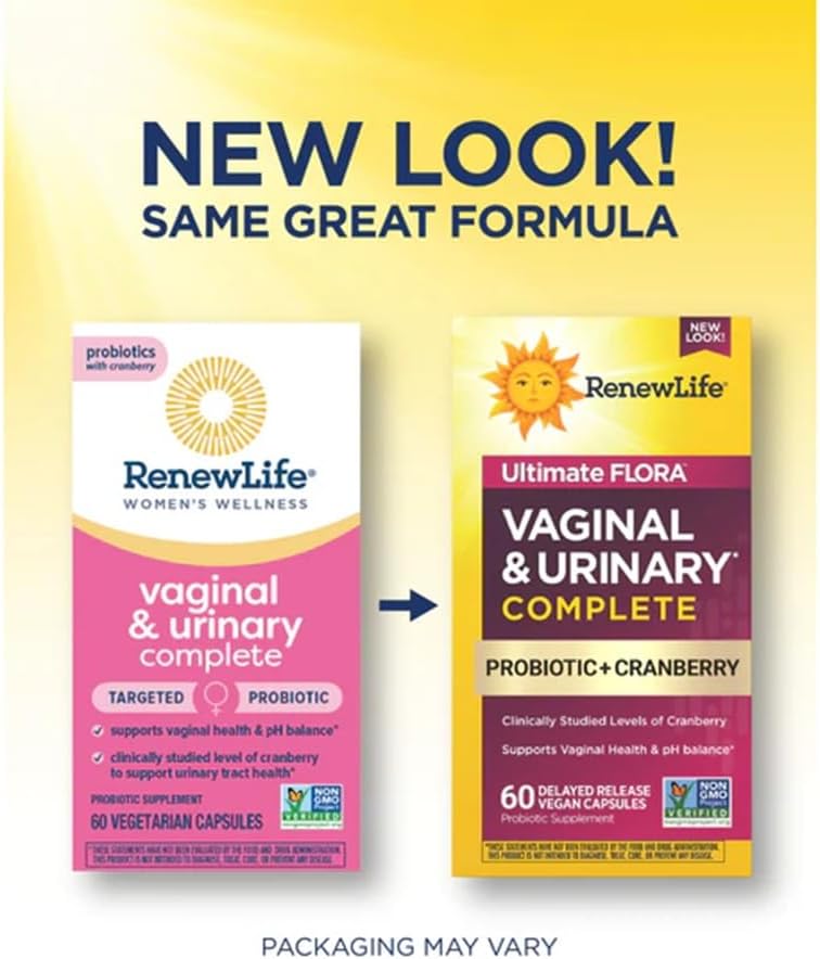 Renew Life Womens Wellness Vaginal and Urinary Probiotic and Cranberry Supplement Probiotic Supplement for pH Balance for Women Digestive Health Dairy Soy and GlutenFree 35 Billion CFU 60 Ct - Image 2