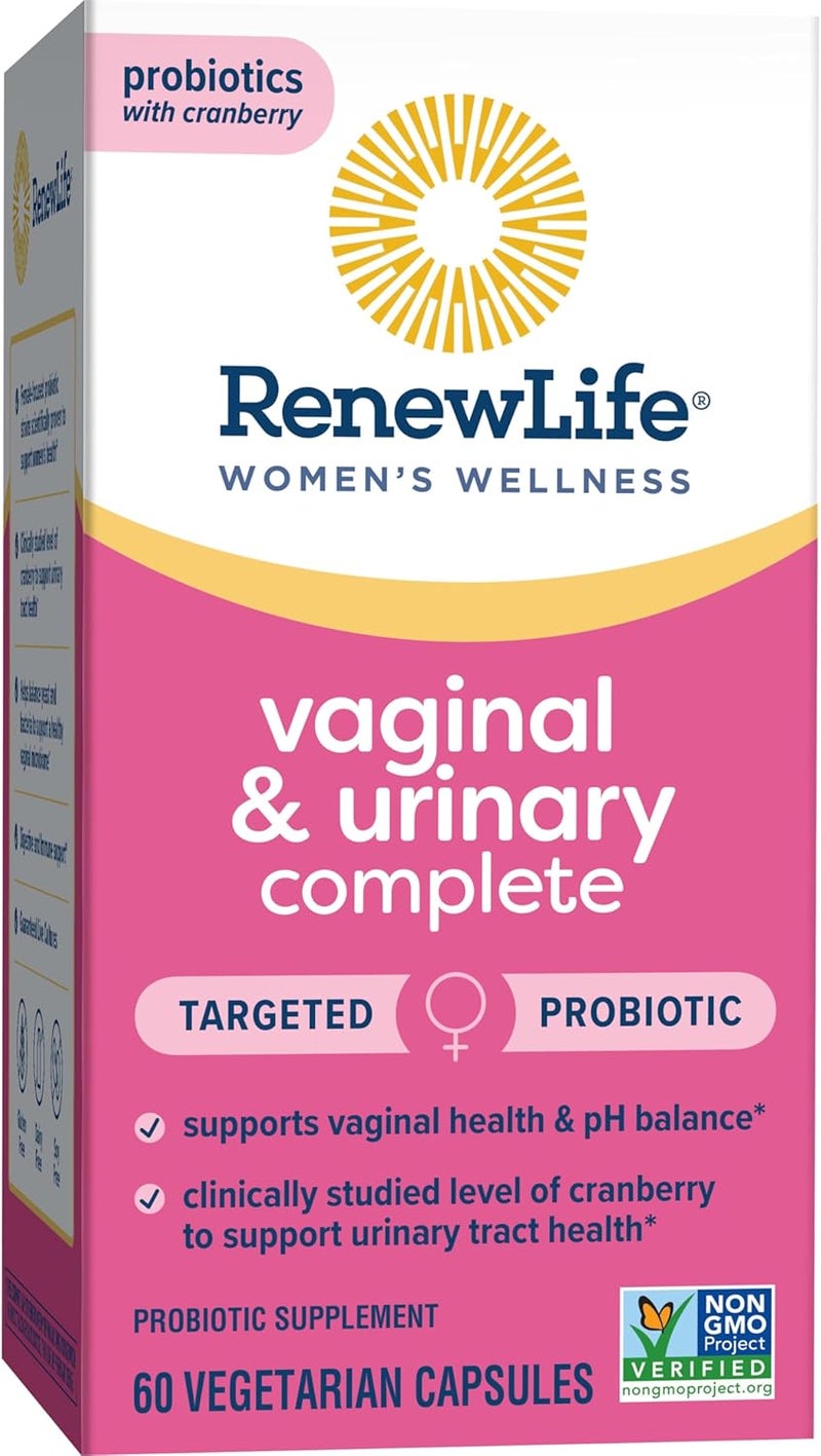 Renew Life Womens Wellness Vaginal and Urinary Probiotic and Cranberry Supplement Probiotic Supplement for pH Balance for Women Digestive Health Dairy Soy and GlutenFree 35 Billion CFU 60 Ct - Image 4