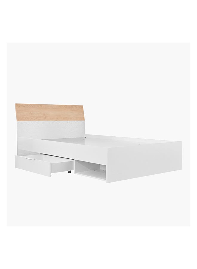 Home Box Milan Twin Bed with Drawers 213 x 87.5 x 128 cm - Image 3
