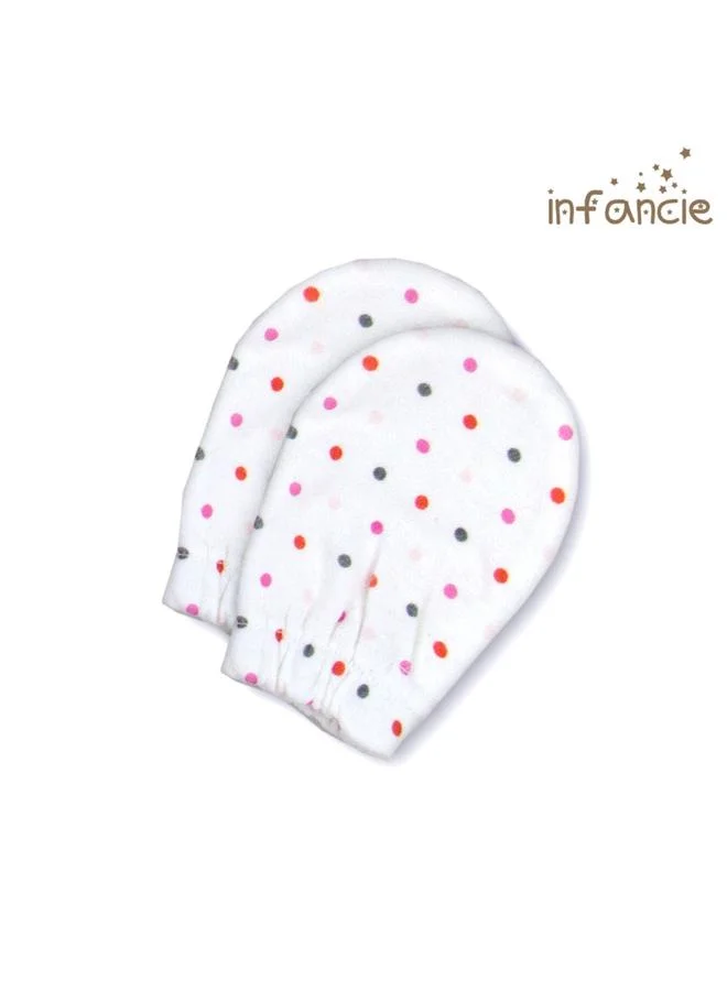 Luna & Lily Pack of 2- Flower Print Cotton Baby Mittens