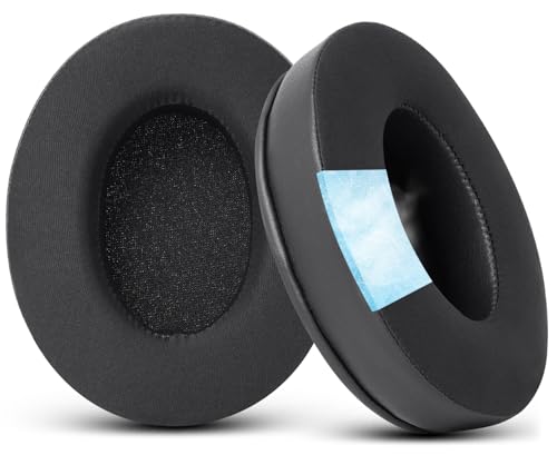 G GVOEARS GVOEARS Cooling Gel Replacement Ear Pads for HyperX Cloud 1/2/3/Pro/Core/Alpha/Alpha S/Alpha Pro/Flight/Flight S/Stinger/Stinger S, CloudX Stinger Headset and More, Breathable Ice Silk Fabric - Black - Image 1