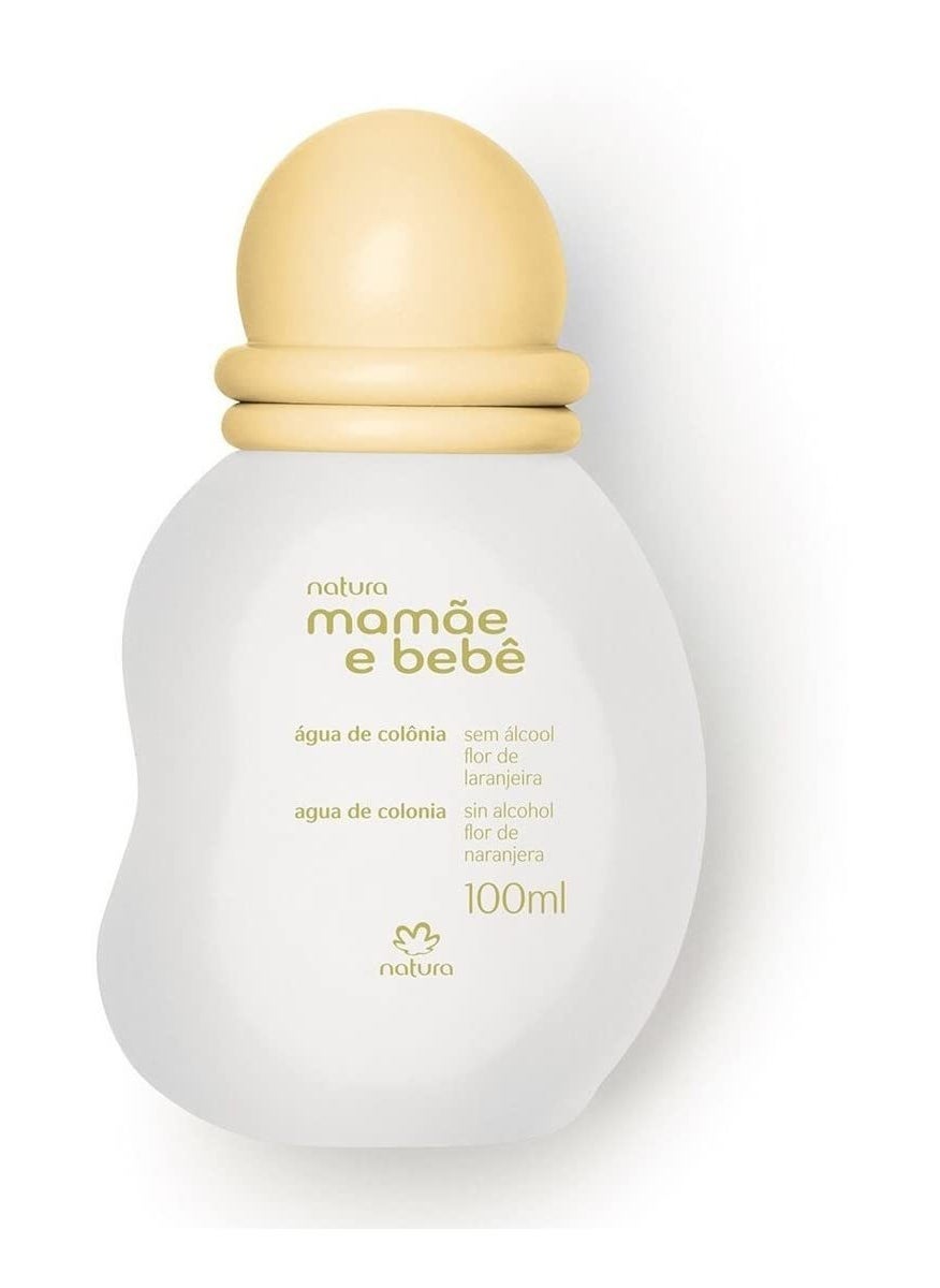 Natura natura  Linha Mamae e Bebe  Agua de Colonia Flor de Laranjeira sem Alcool 100 Ml  Mom  baby Collection  Orange Blossom Cologne without Alcohol 338 Fl Oz  - Image 1
