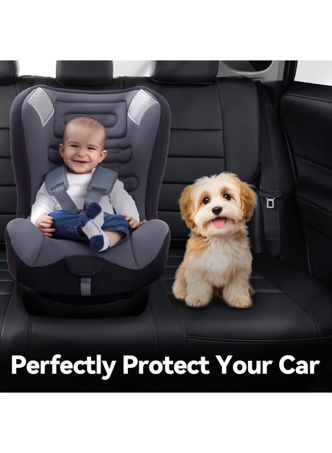 coverdream Corolla Cross Waterproof Leather Seat Covers Custom Fit for 2022-2025 Toyota Corolla Cross L,LE,XLE (Non-Hybrid),Full Coverage,Airbag Compatible Car Seat Protector(Full Set,Black) - Image 5